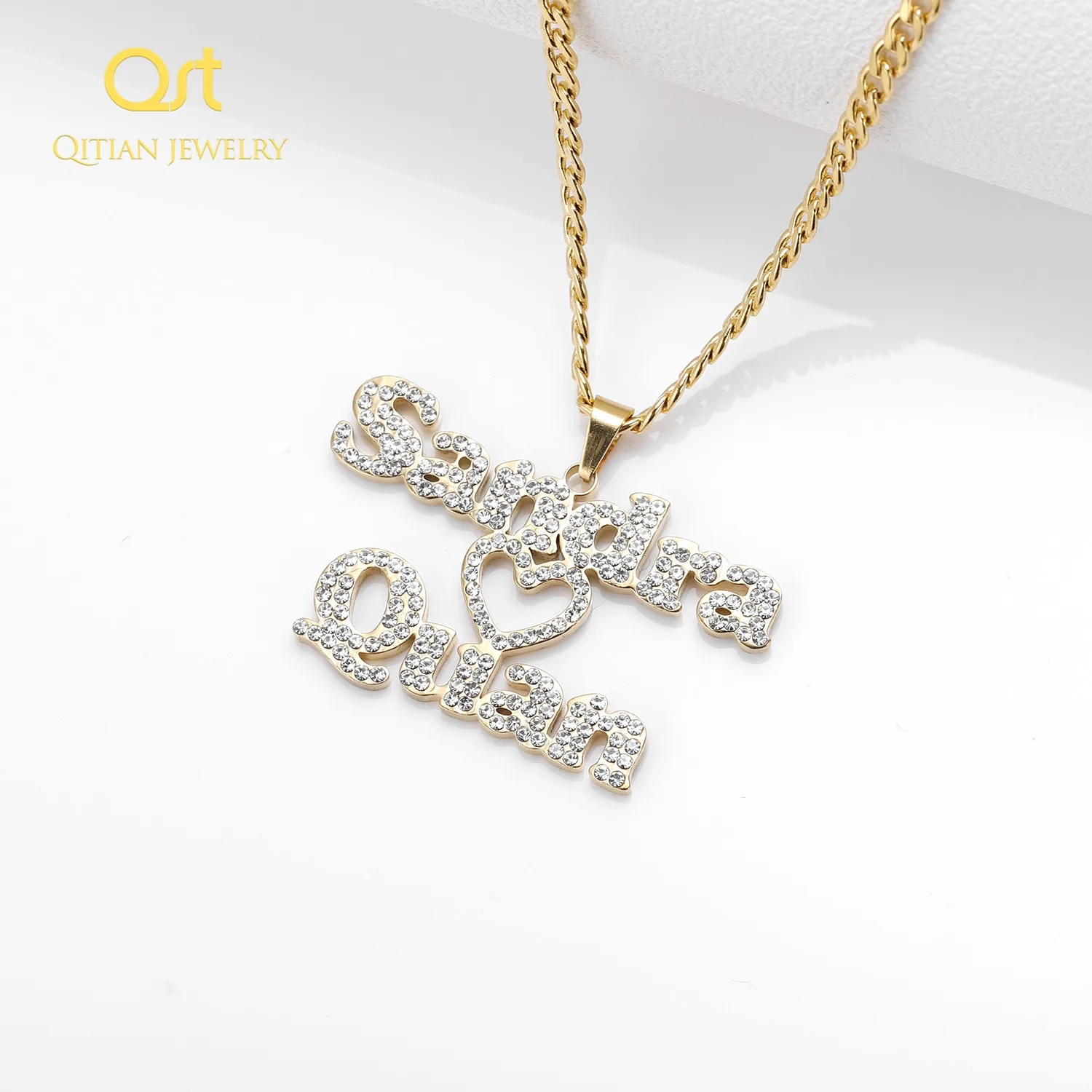Personalized Double Name Necklace - Image 3