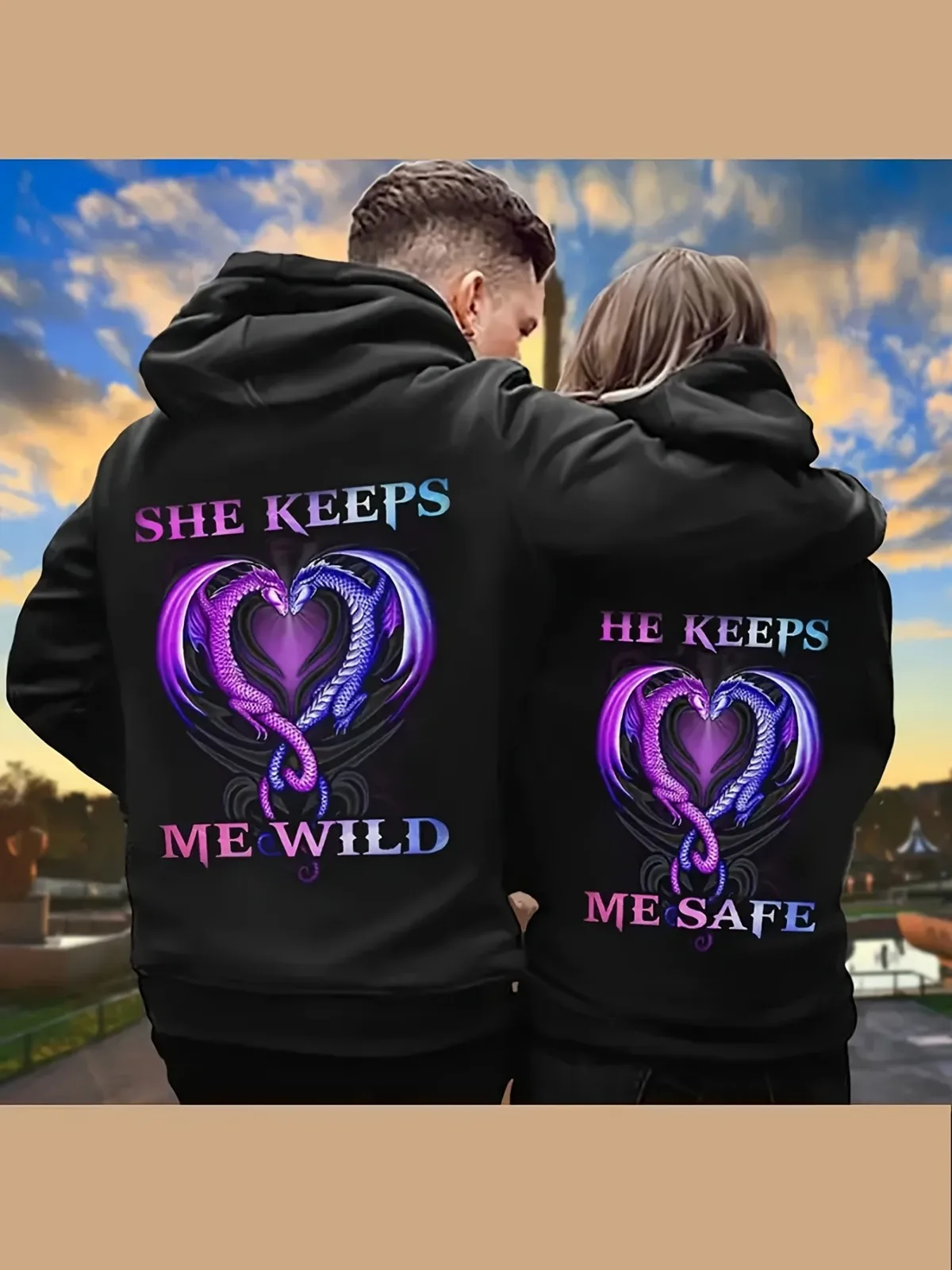 Casual Fashion Matching Couple Hoodie