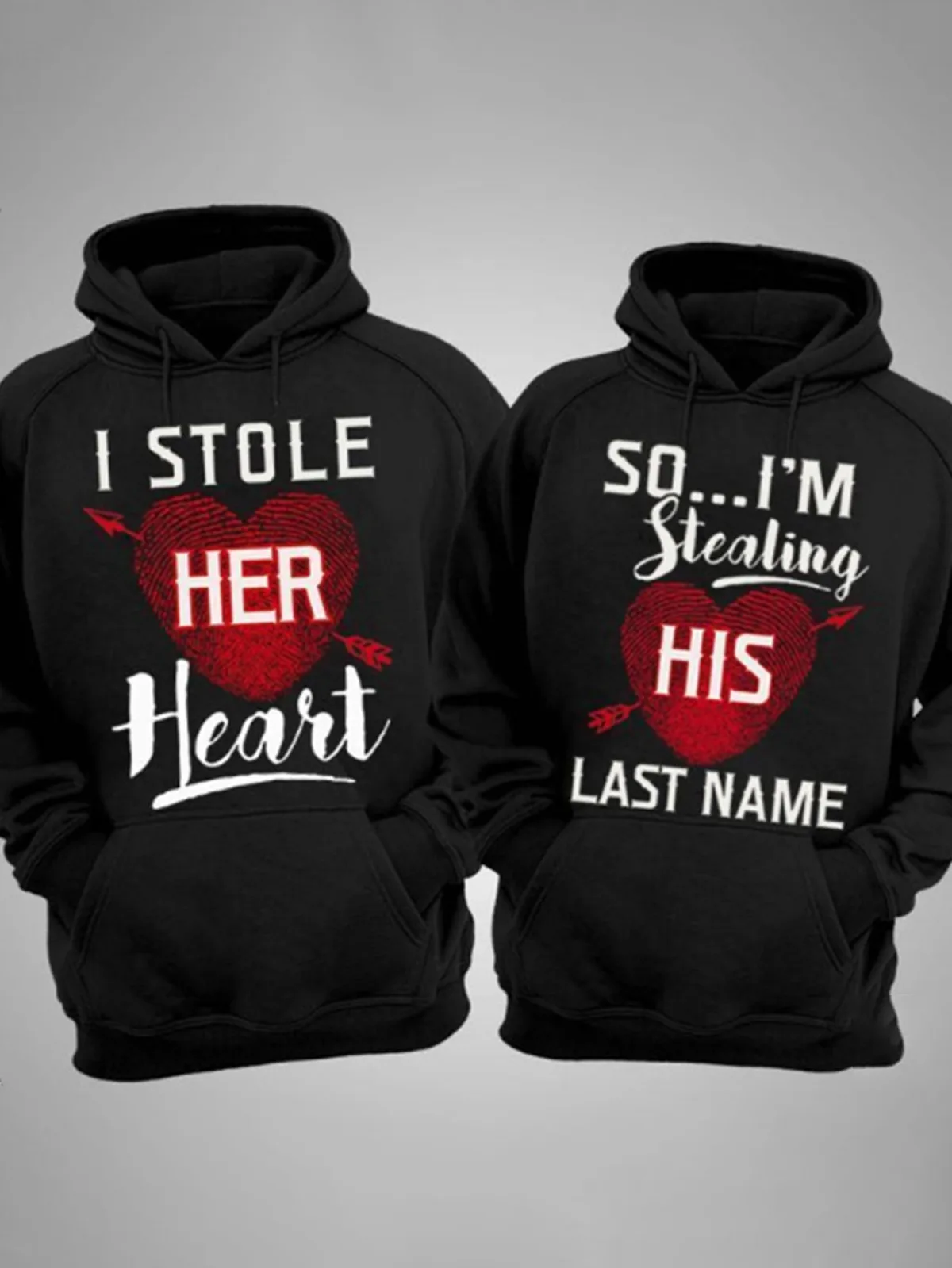 Fashion Couple Outfit Thick Hoodie