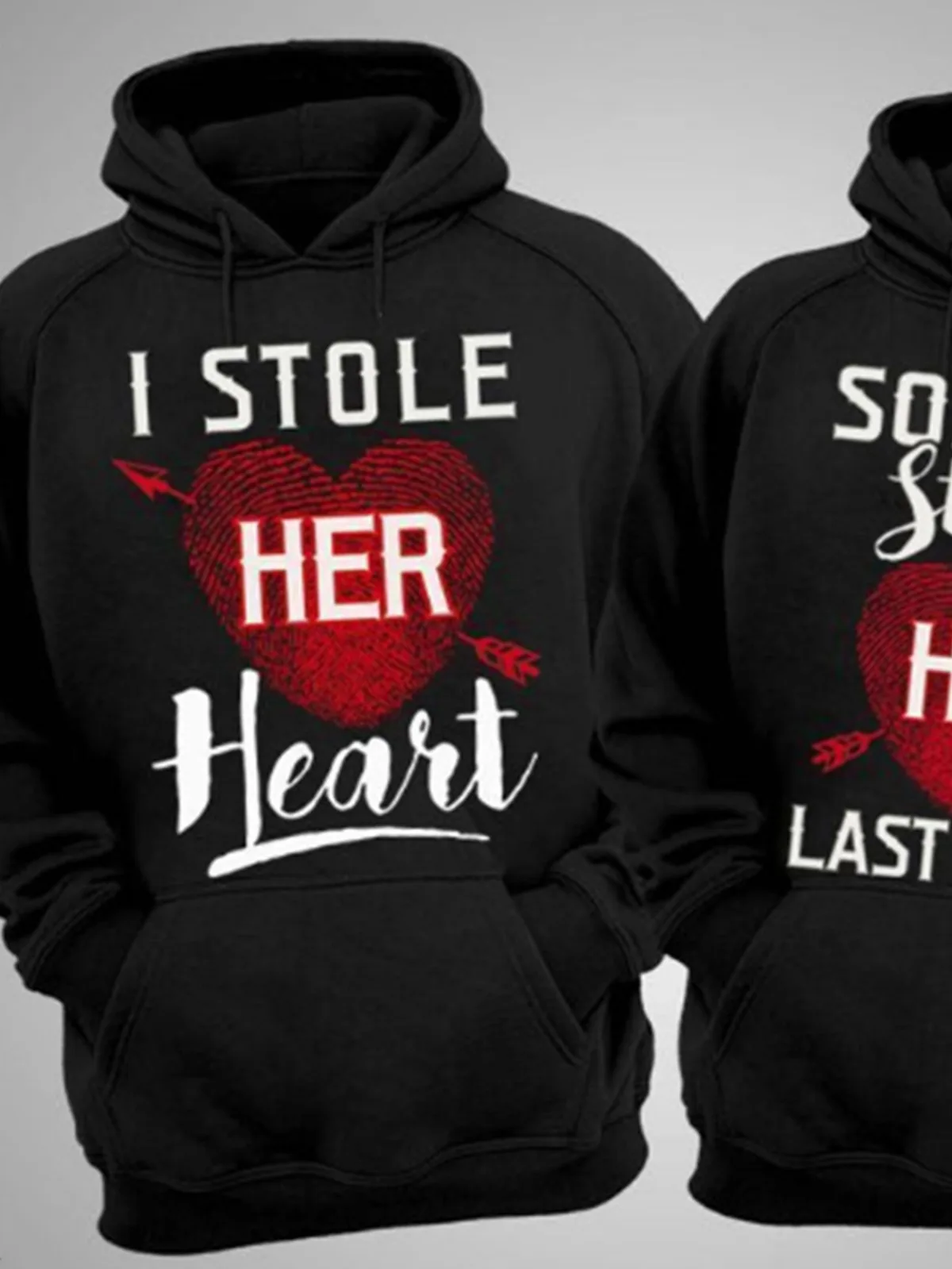 Fashion Couple Outfit Thick Hoodie - Image 2