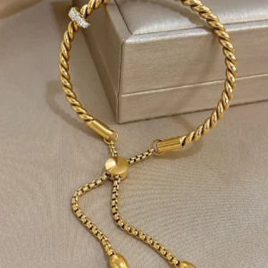 Gold Plated Stainless Steel Bracelet