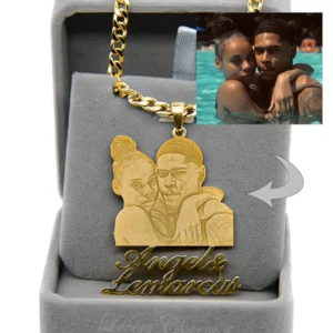 Custom Photo Engraved Necklace