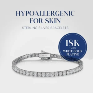 Sterling Silvery Tennis Bracelet