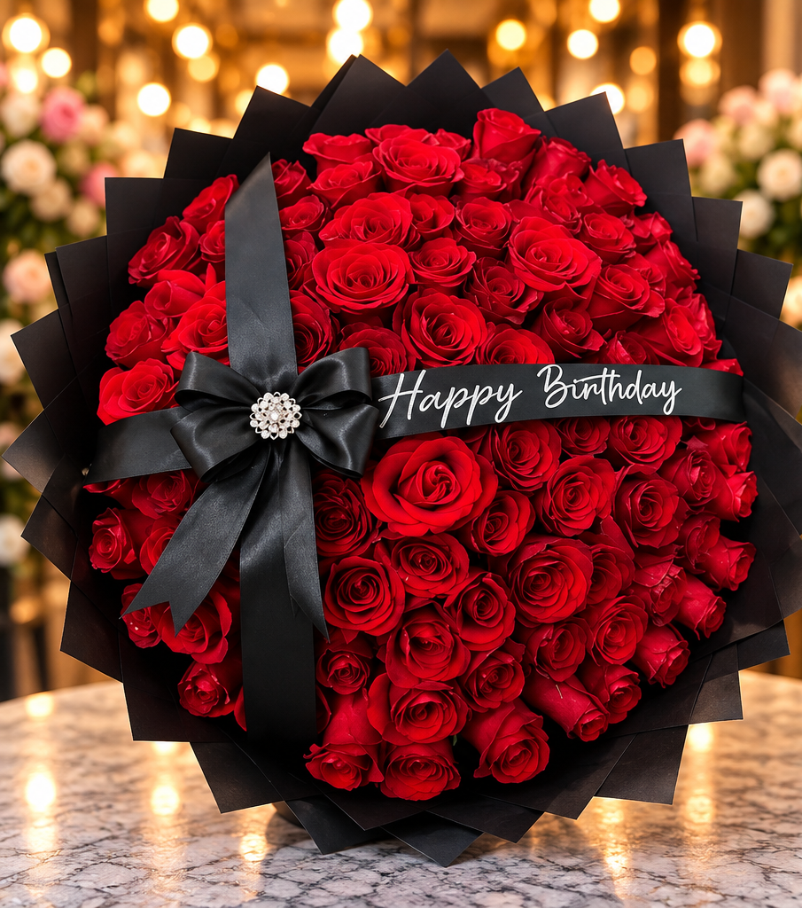 Midnight Romance Flower Bouquet