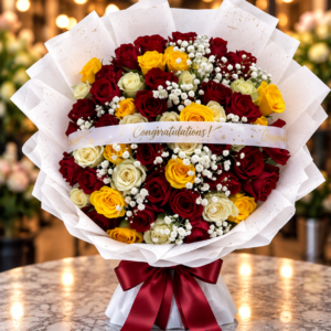 Golden Jubilee Flower Bouquet