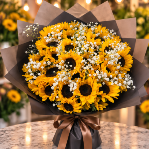 Golden Horizon Flower Bouquet