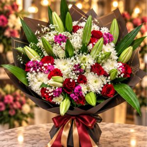 Crimson Grace Flower Bouquet