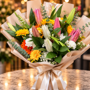 Sunset Bloom Flower Bouquet