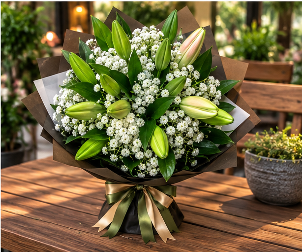 Pure Elegance Flower Bouquet - Image 2